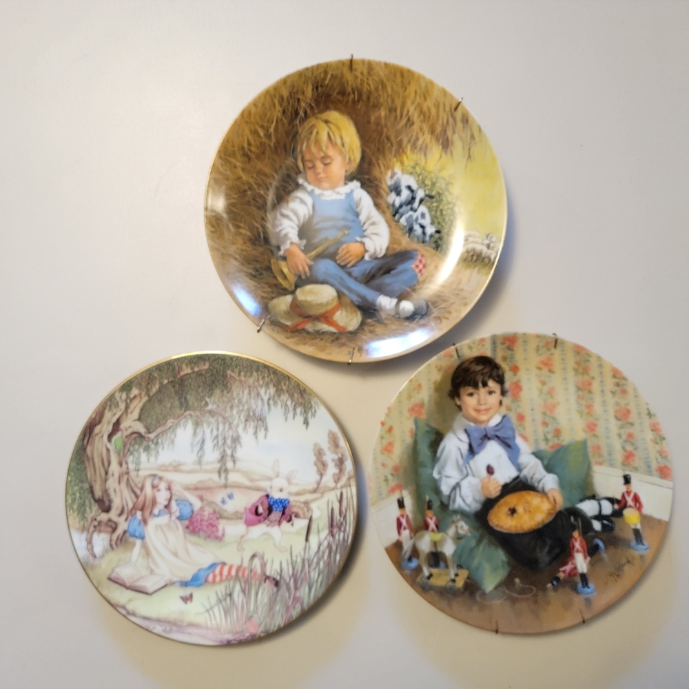 3 Plates Nursery Rhymes Group 1 Little Boy Blue